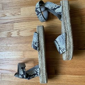 Vince snakeskin sandals